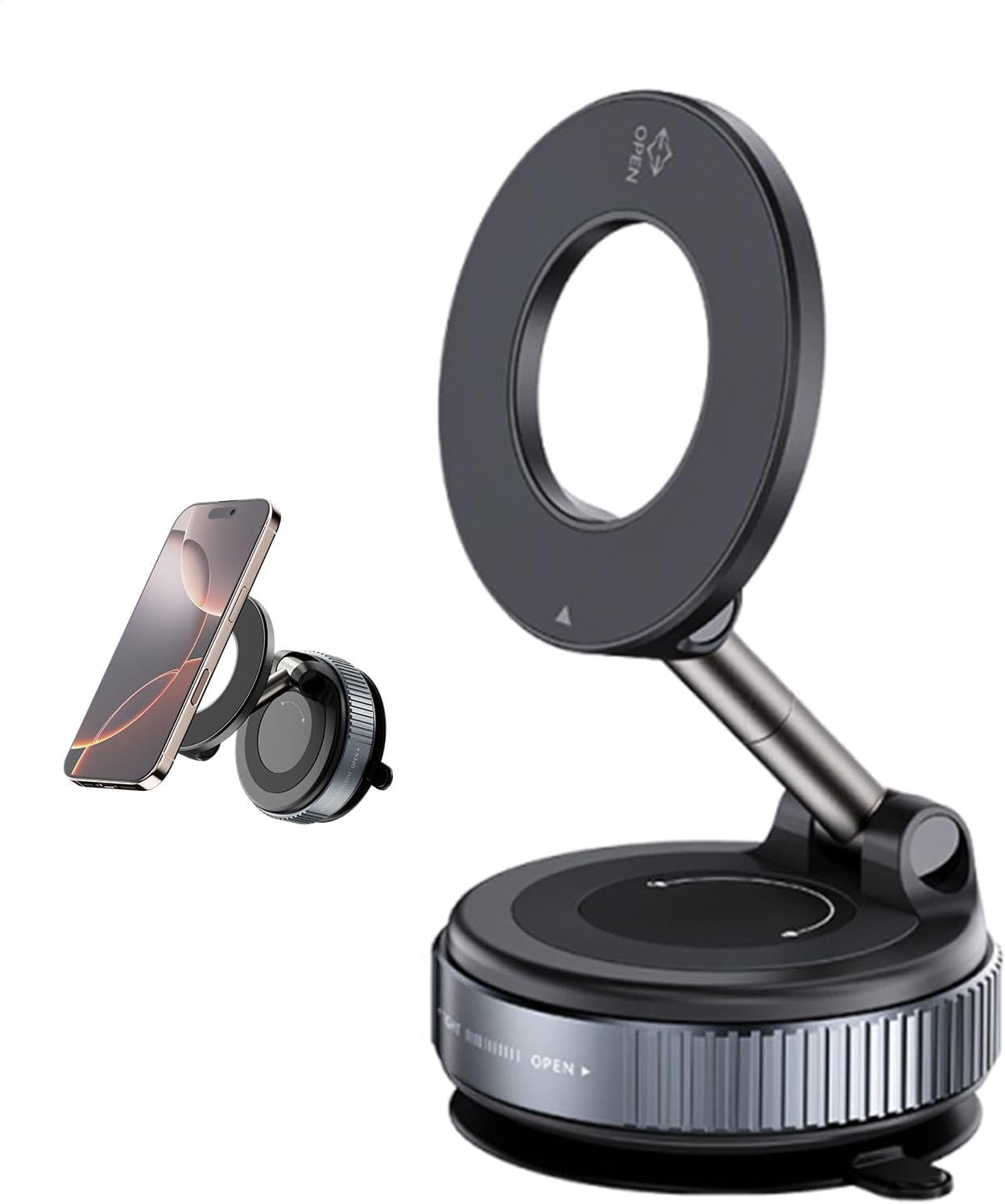 NOUVEAU SUPPORT DE TELEPHONE K007, MAGNETIQUE ,RETRACTABLE, SUPER PUISSANT,ROTATIF 360°