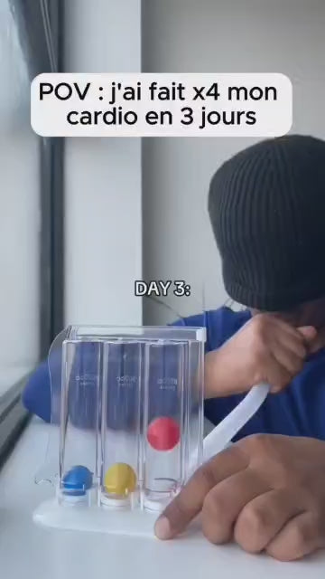 ORIGINAL LUNG TRAINER ,Appareil d'entraînement pulmonaire, appareil d'exercice de respiration portable.